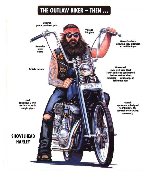 The Outlaw Biker – then… and now