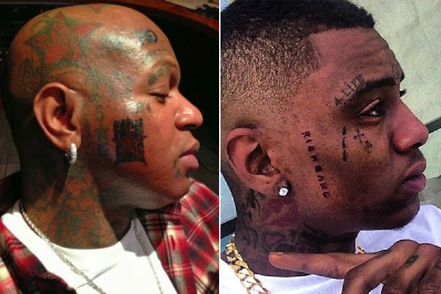 Birdman Face Tattoos