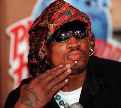 Dennis Rodman multicolor hat