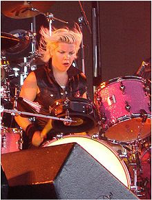 Motley Crue female drummer Samantha Maloney