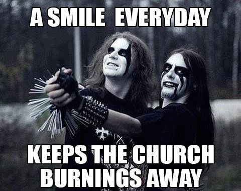Black Metal burning church away