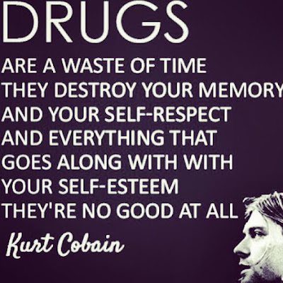 Kurt Cobain anti-drug quote