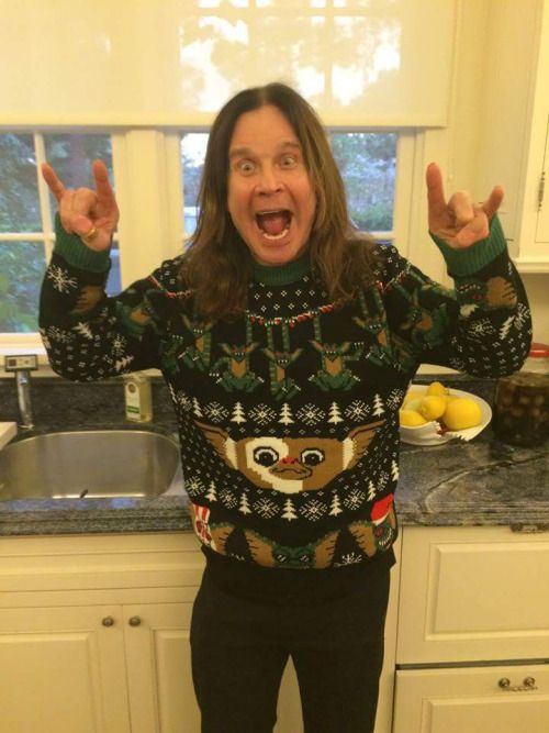 Ozzy ugly Christmas sweater