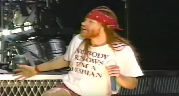 Axl Rose Nobody Knows I’m A Lesbian T-shirt