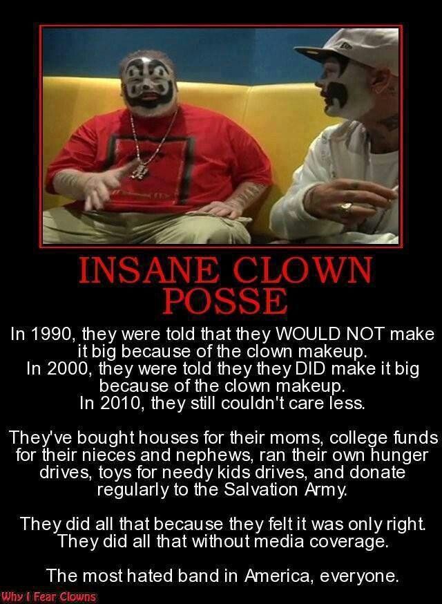 Insane Clown Posse success & generosity