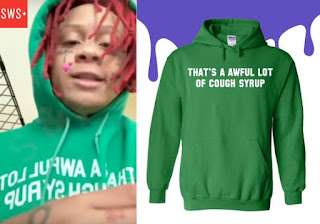 That's a awful lot of cough syrop green pullover hoodie