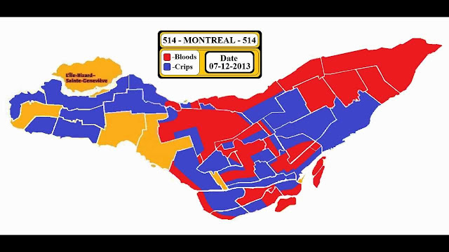 Montreal 514 Bloods Crips territories Montreal 514 Bloods Crips territories